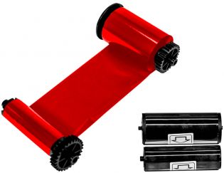 фото Красная лента ® с расходным чистящим роликом, 1200 оттисков для принтеров Advent SOLID 210/310/510 (ASOL-R1200), фото 1